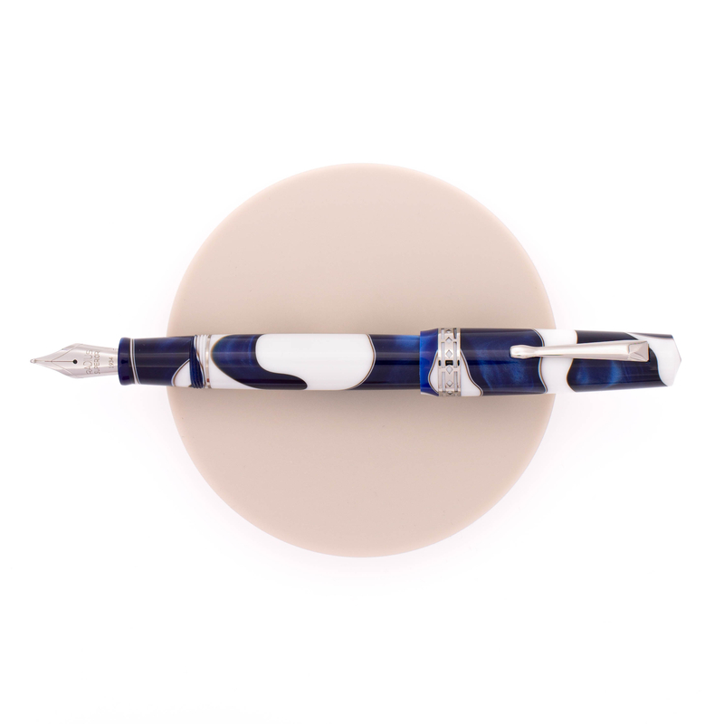 Radius Radius Settimo Fountain Pen Cielo Blu & Rhodium