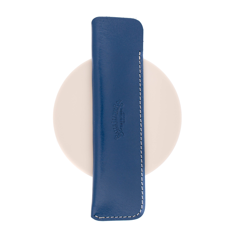 Galen Leather Galen Leather Sleeve for 1 Pen Blue