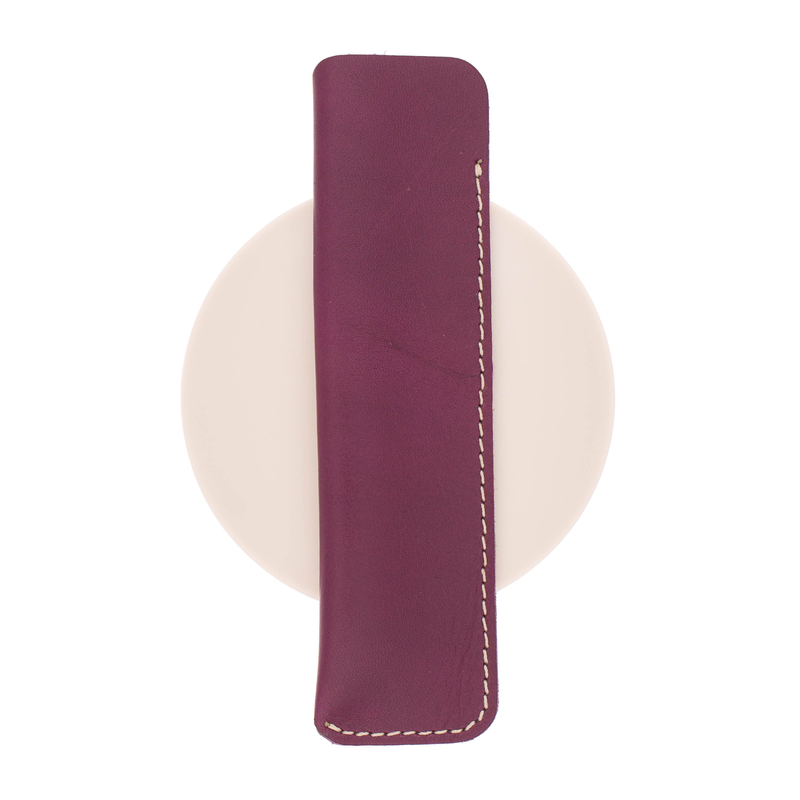 Galen Leather Galen Leather Sleeve for 1 Pen Purple