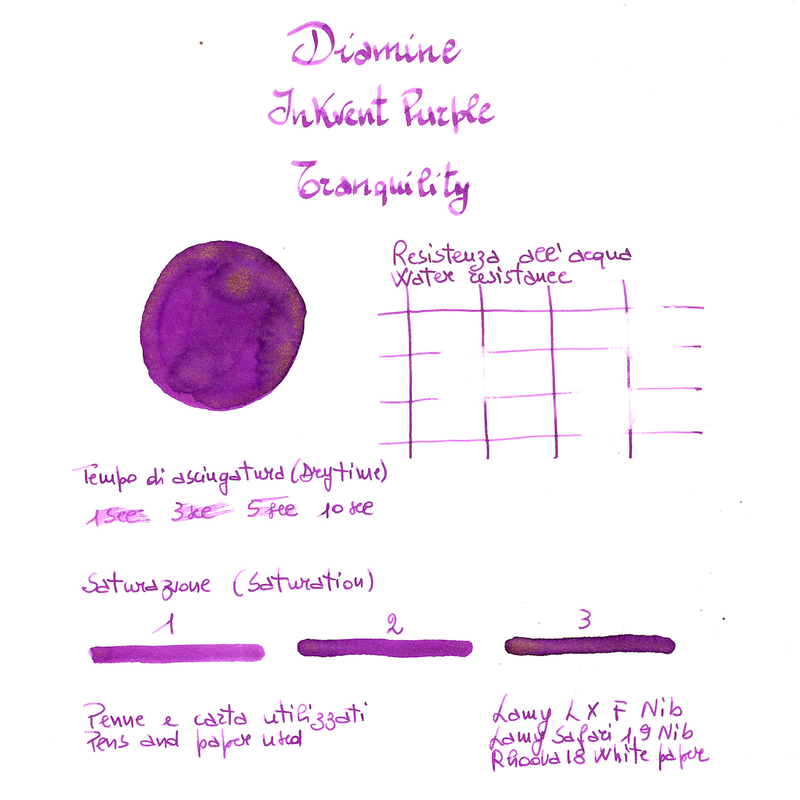 Diamine Diamine Inkvent Tranquility Ink Bottle 50 ml Purple Edition Chameleon