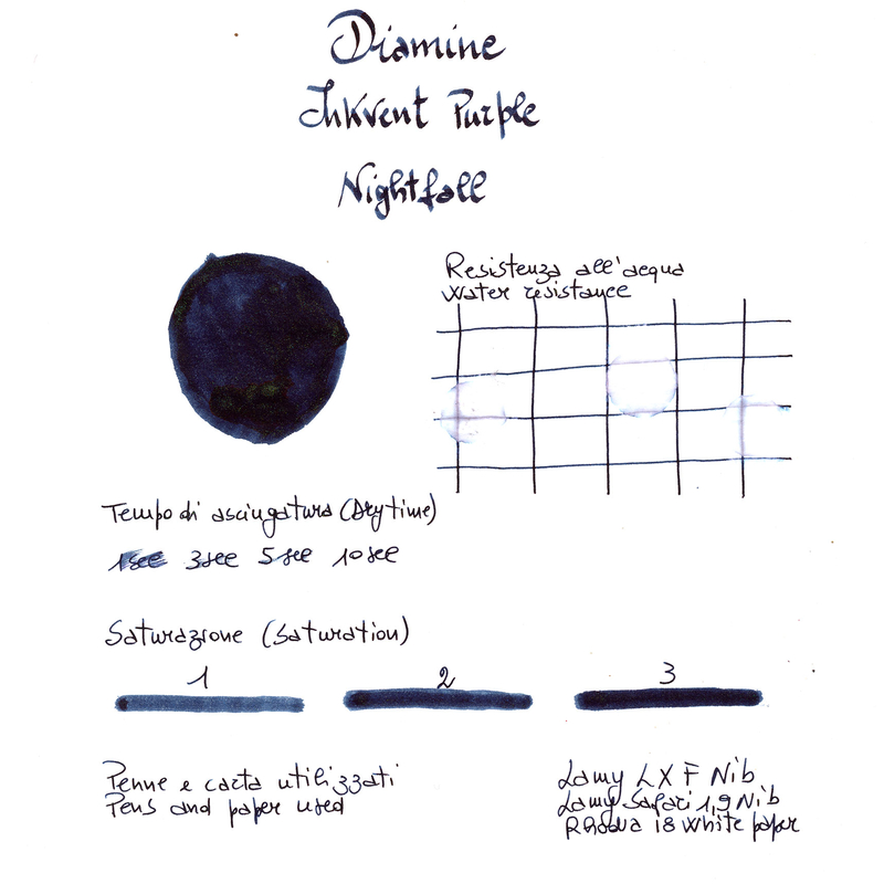 Diamine Diamine Inkvent Nightfall Ink Bottle 50 ml Purple Edition Chameleon