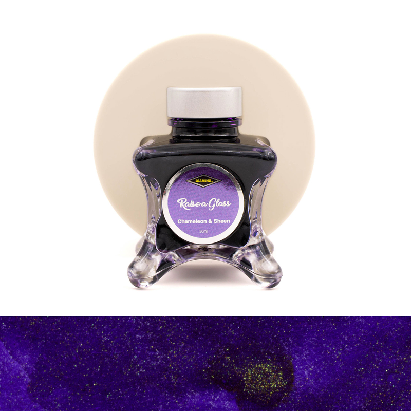 Diamine Diamine Inkvent Raise a Glass Ink Bottle 50 ml Purple Edition Chameleon & Sheen