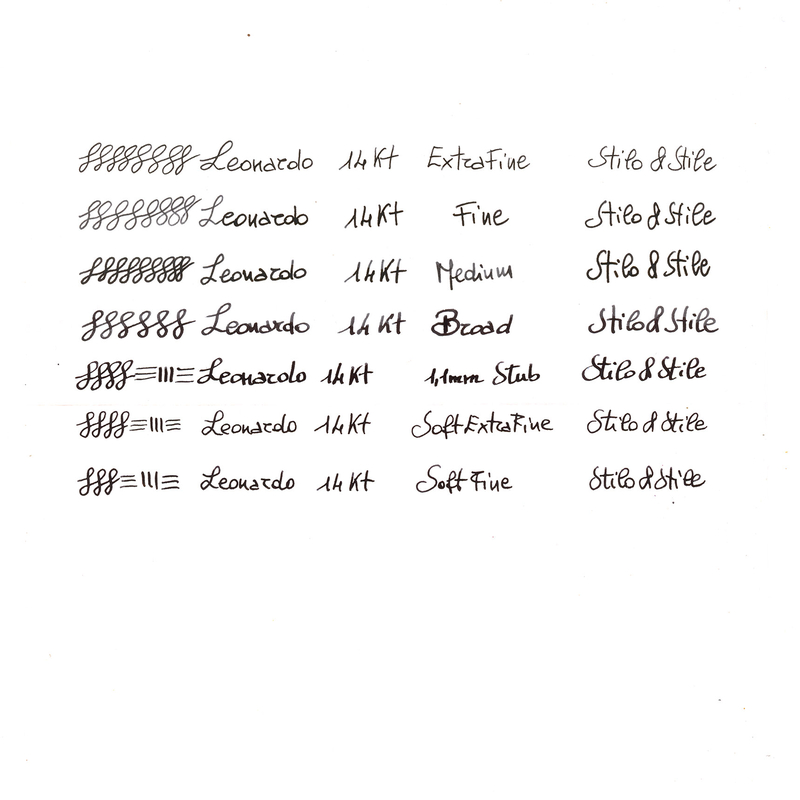 Leonardo Officina Italiana Leonardo Dodici No. 6 Penna Stilografica Magmatica & Oro