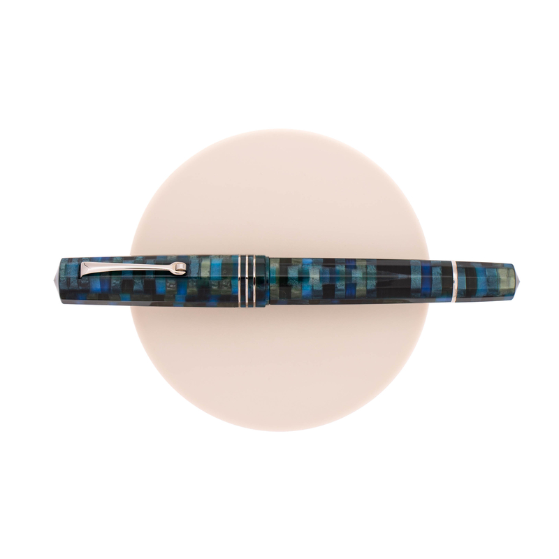 Leonardo Officina Italiana Leonardo Dodici No. 6 Fountain Pen Mosaico & Rhodium Limited Edition