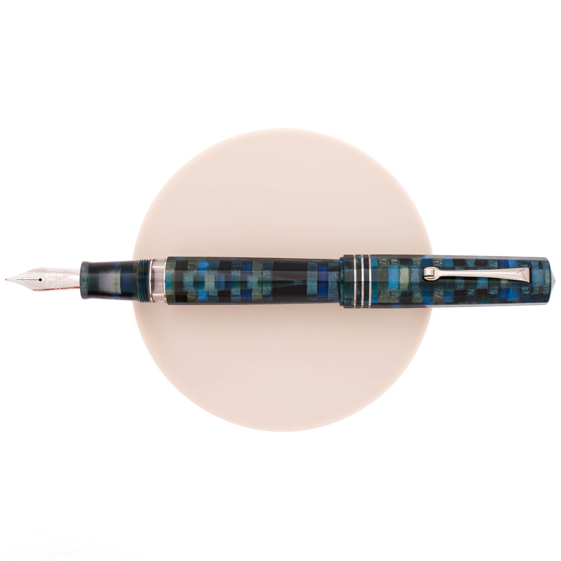 Leonardo Officina Italiana Leonardo Dodici No. 6 Fountain Pen Mosaico & Rhodium Limited Edition