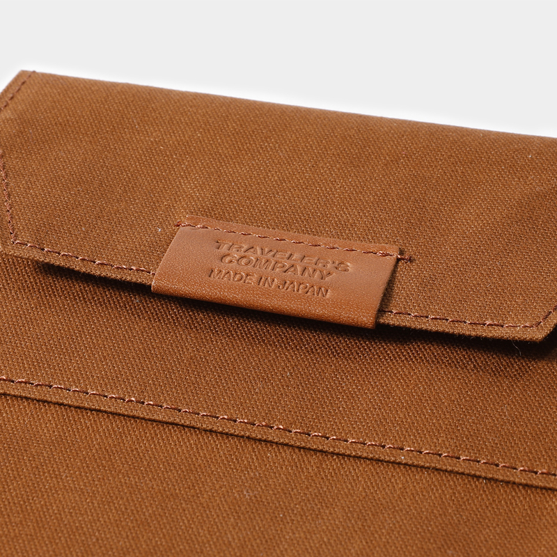 Traveler's Company Traveler's Factory Cotton Zipper Case Passport Size Brown