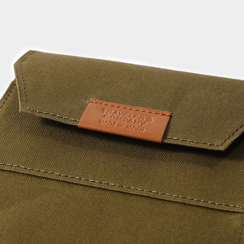 Traveler's Company Traveler's Factory Cotton Zipper Case Passport Size Olive