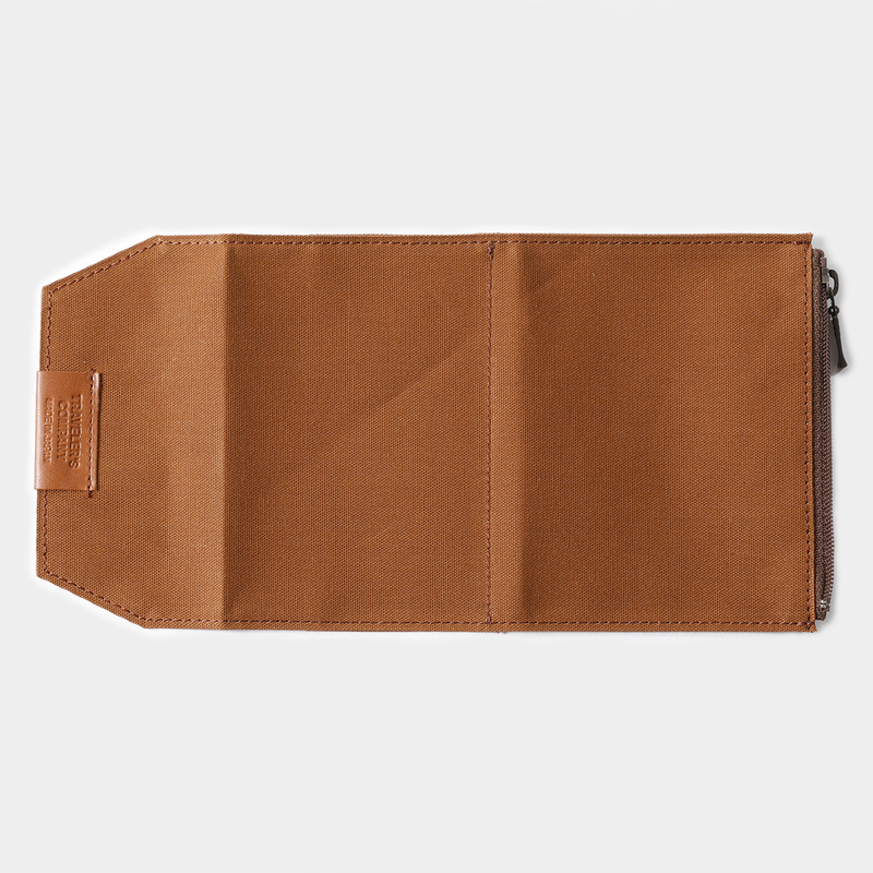 Traveler's Company Traveler's Factory Cotton Zipper Case Passport Size Brown