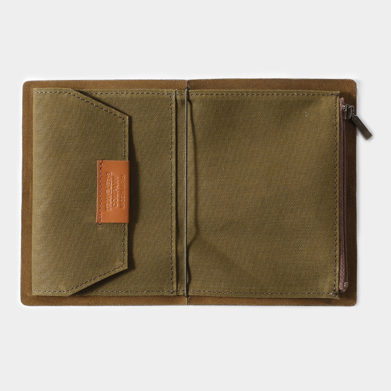 Traveler's Company Traveler's Factory Cotton Zipper Case Passport Size Olive