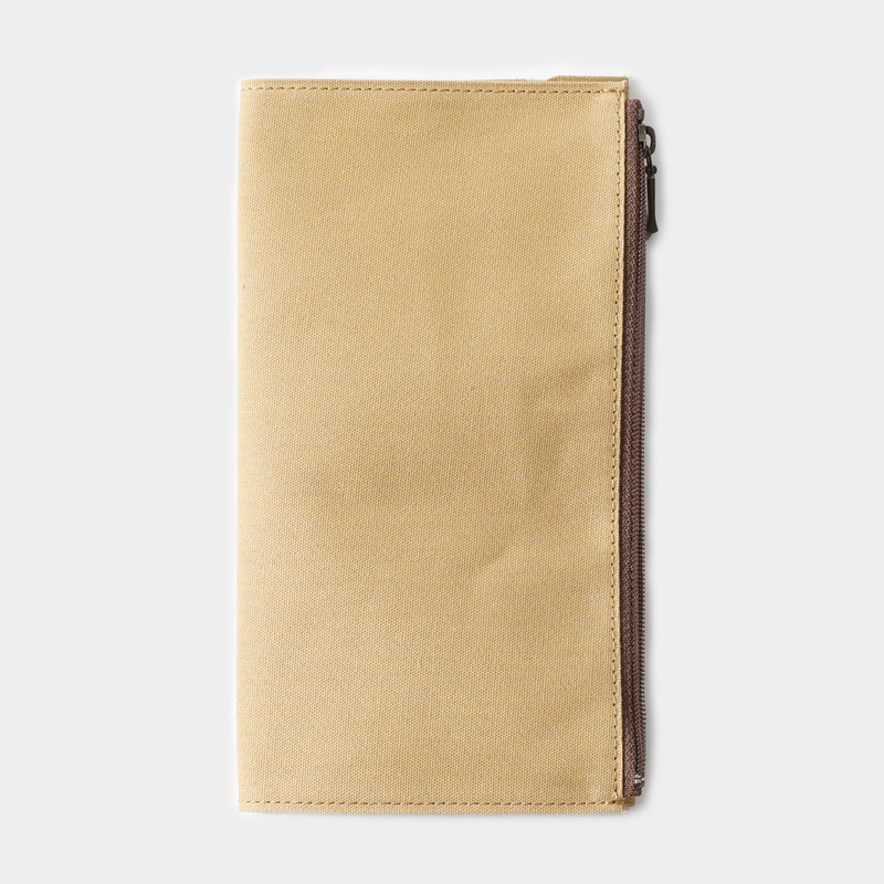 Traveler's Company Traveler's Factory Cotton Zipper Case Regular Size Beige