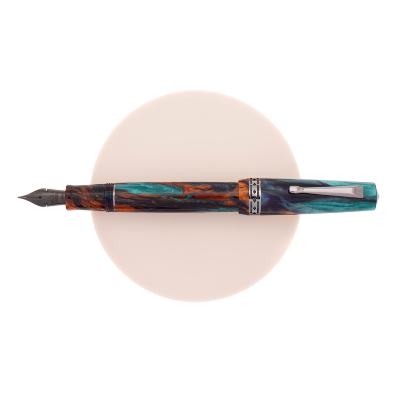 Radius Radius Settimo Fountain Pen Bohemian Twilight & Ruthenium Limited Edition