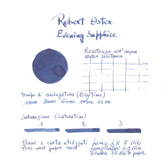 Robert Oster Evening Sapphire Ink Bottle 50 ml