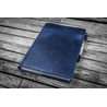 Galen Leather Galen Leather Slim Notebook Cover A5 Crazy Horse Navy Blue