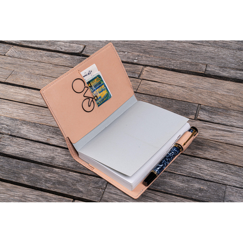 Galen Leather Galen Leather Slim Notebook Cover A6 Undyed Leather