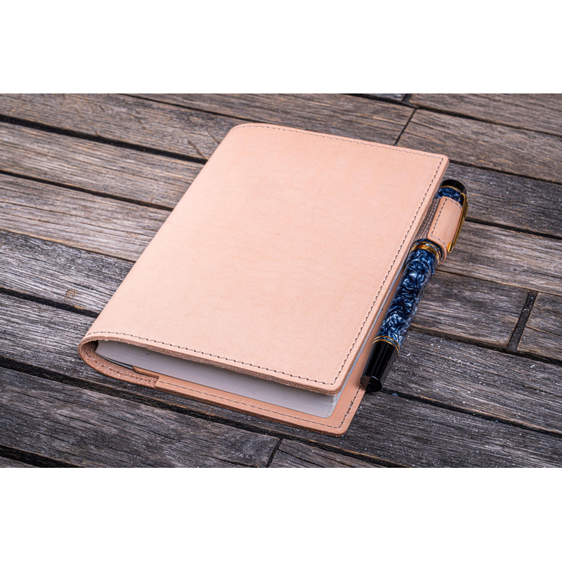 Galen Leather Galen Leather Slim Notebook Cover A6 Undyed Leather