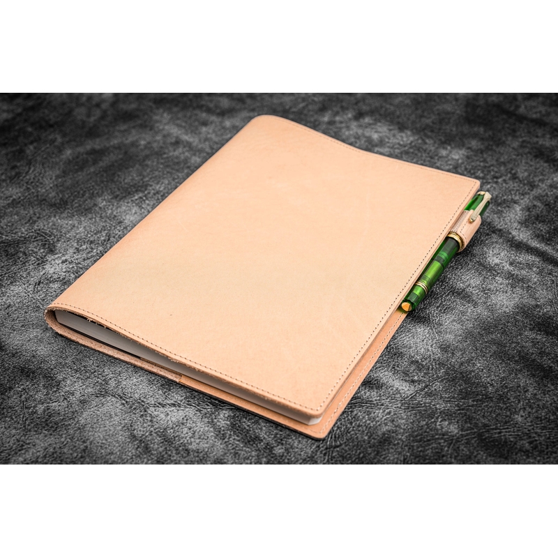 Galen Leather Galen Leather Slim Notebook Cover B5 Undyed Leather