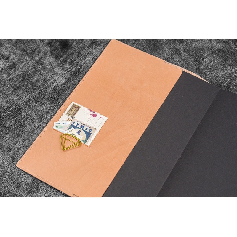 Galen Leather Galen Leather Slim Notebook Cover B5 Undyed Leather