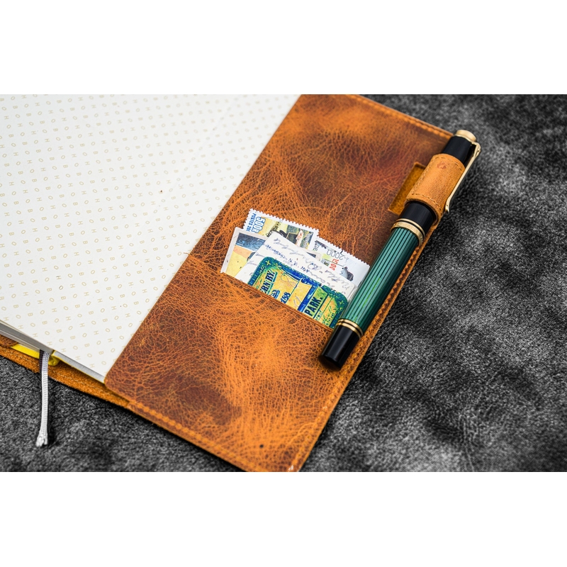 Galen Leather Galen Leather Cover Slim Hobonichi Weeks Crazy Horse Brown