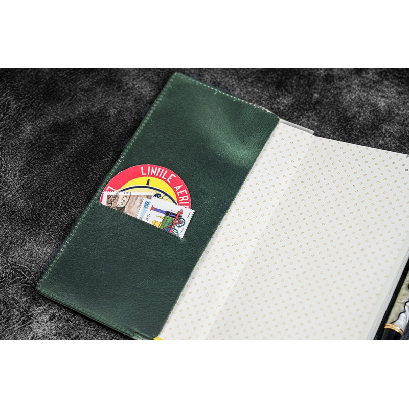 Galen Leather Galen Leather Cover Slim Hobonichi Weeks Crazy Horse Forest Green