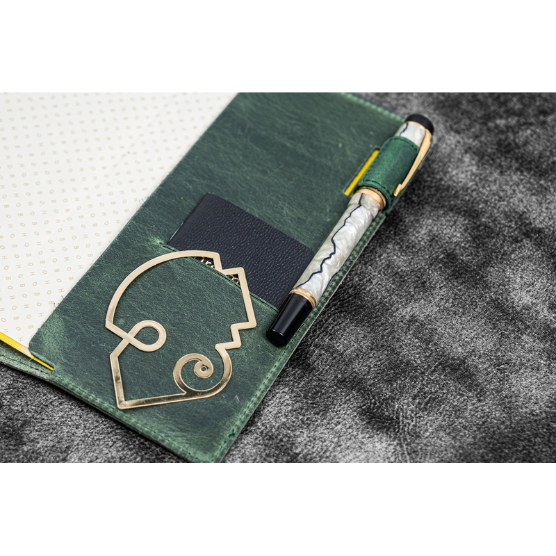 Galen Leather Galen Leather Cover Slim Hobonichi Weeks Crazy Horse Forest Green