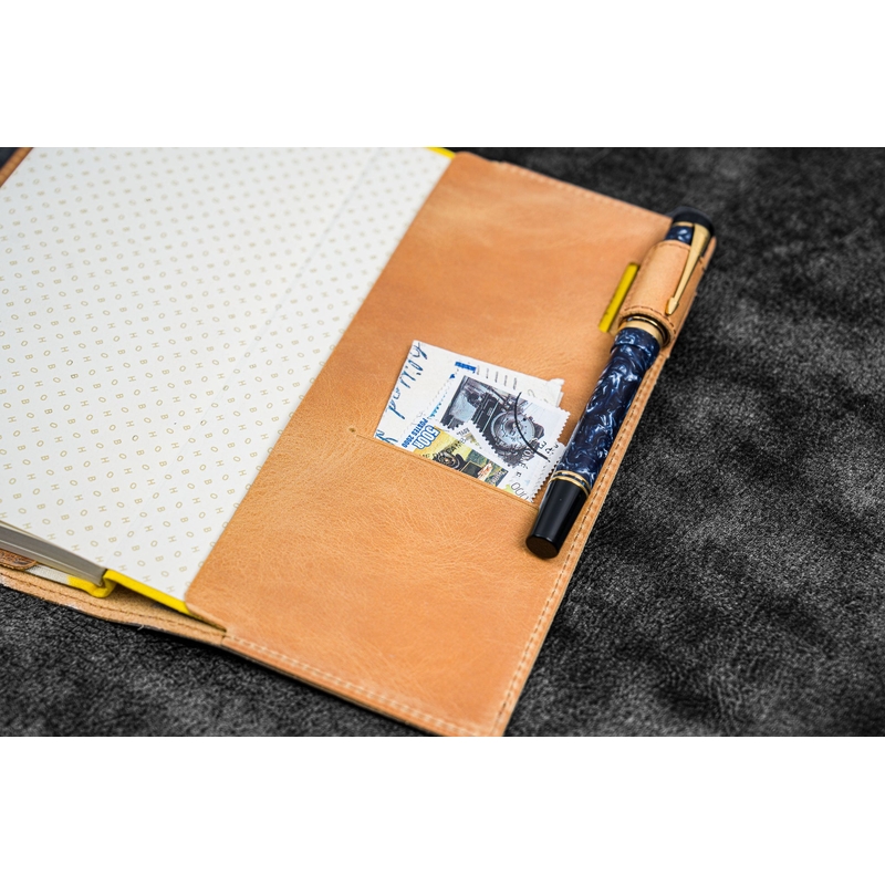 Galen Leather Galen Leather Cover Slim Hobonichi Weeks Crazy Horse Honey Ochre