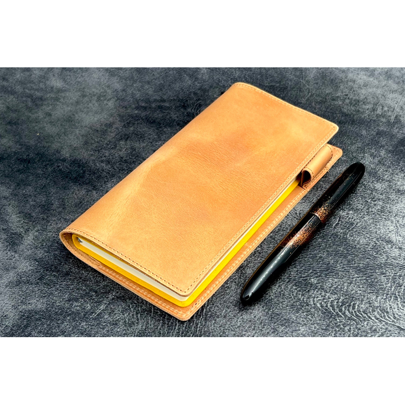 Galen Leather Galen Leather Cover Slim Hobonichi Weeks Crazy Horse Honey Ochre