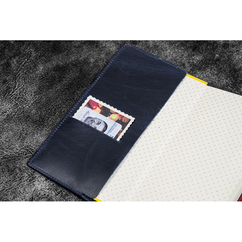 Galen Leather Galen Leather Cover Slim Hobonichi Weeks Crazy Horse Navy Blue