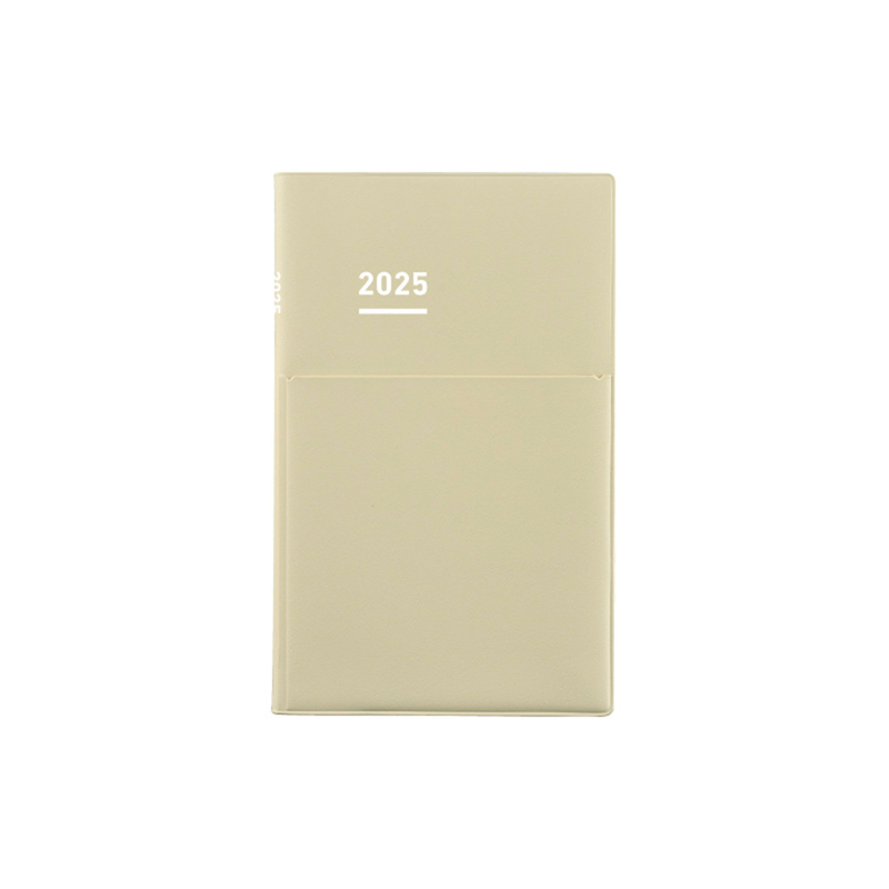 Kokuyo Kokuyo Jibun Techo Biz mini Agenda 2025 B6 Slim Beige