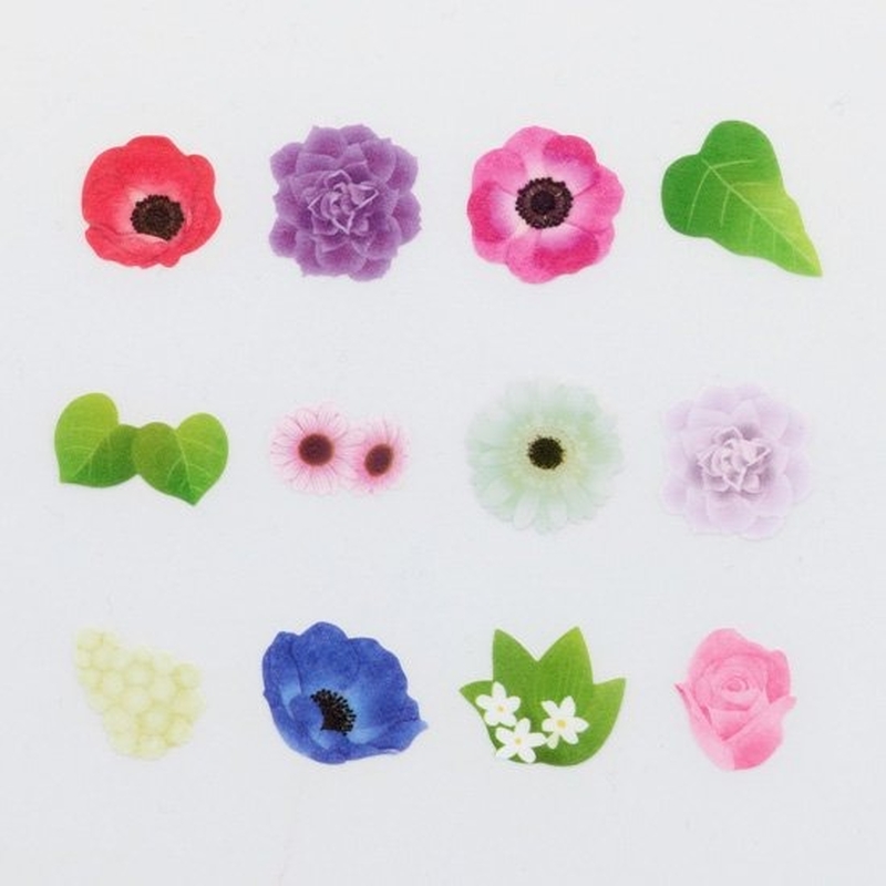 Bande Bande Washi Tape Bouquet di Anemoni Viola