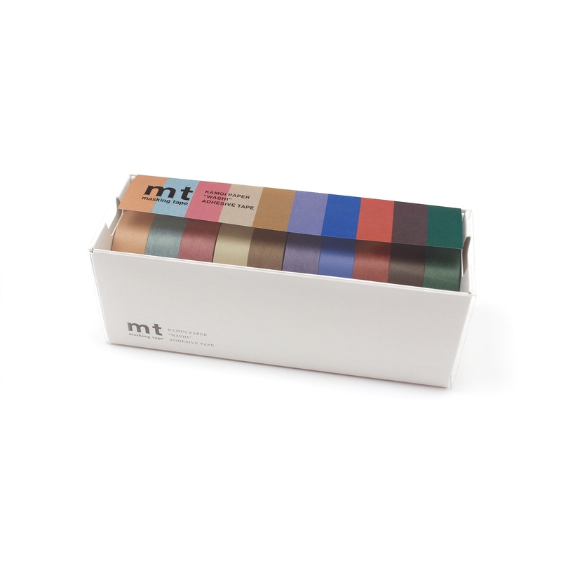 MT Masking Tape MT 10-color Set di 10 Washi Tape