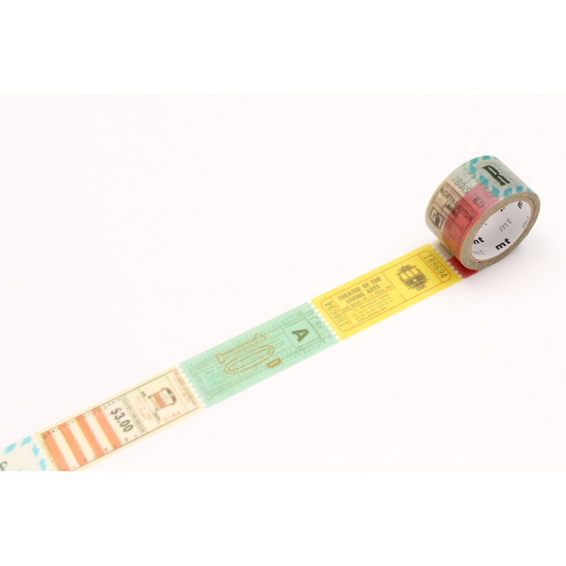 MT Masking Tape MT Fab Washi Tape Biglietti Perforati