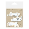 Midori Midori Sticky Notes Point Cat Stretching Out