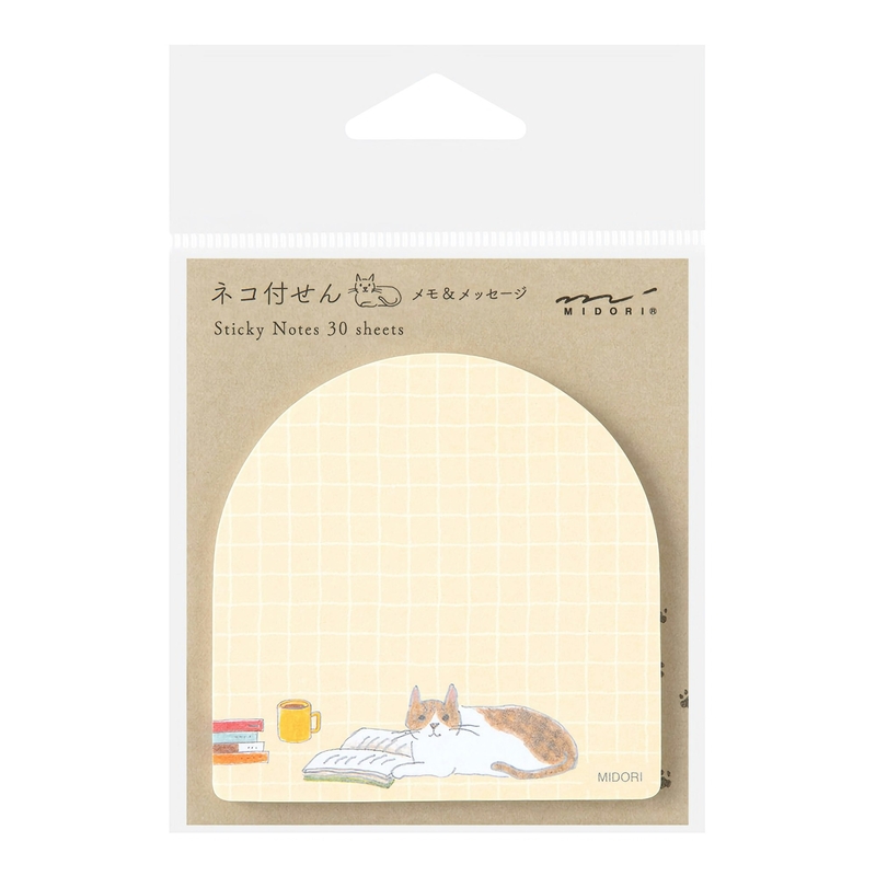 Midori Midori Sticky Notes Book and Cat