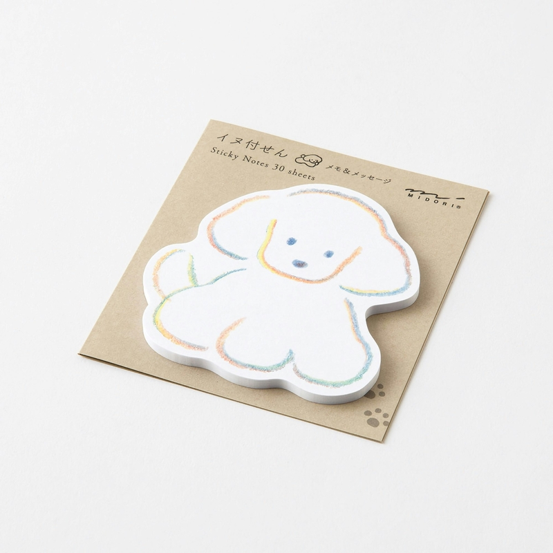 Midori Midori Sticky Notes Die-Cut Dog