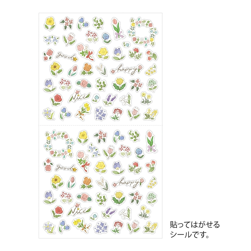 Midori Midori Stickers Wild Flowers