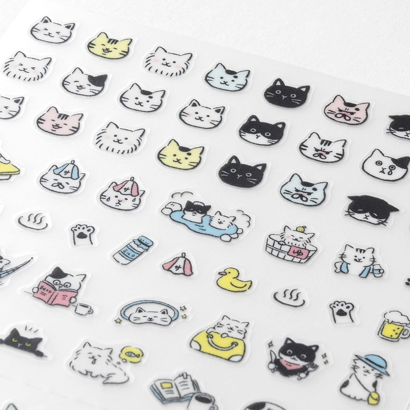 Midori Midori Stickers Pictograph Cat