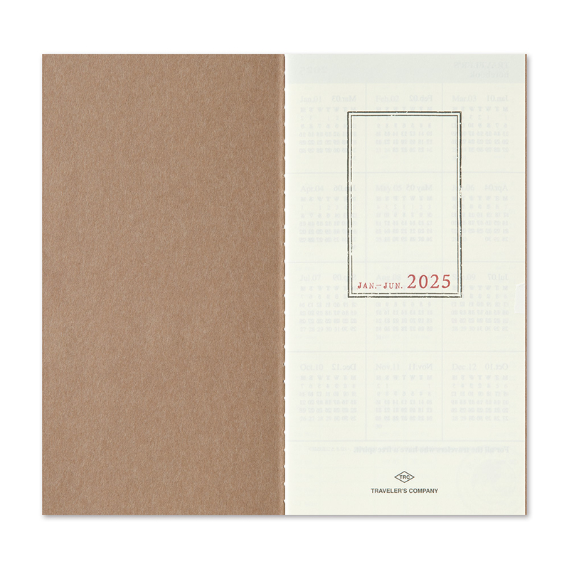 Traveler's Company Traveler's Notebook Agenda 2025 Settimanale con Memo Regular Size