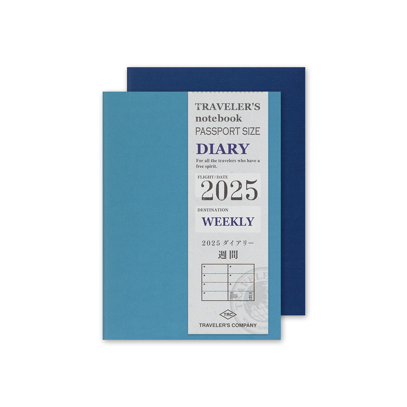 Traveler's Company Traveler's Notebook Agenda 2025 Settimanale Passport Size