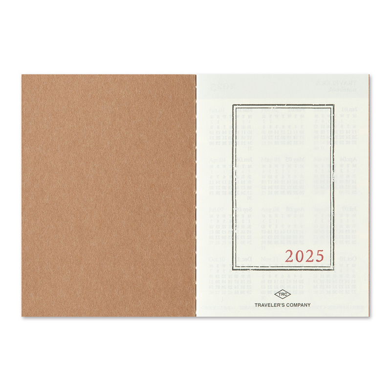 Traveler's Company Traveler's Notebook Agenda 2025 Mensile Passport Size