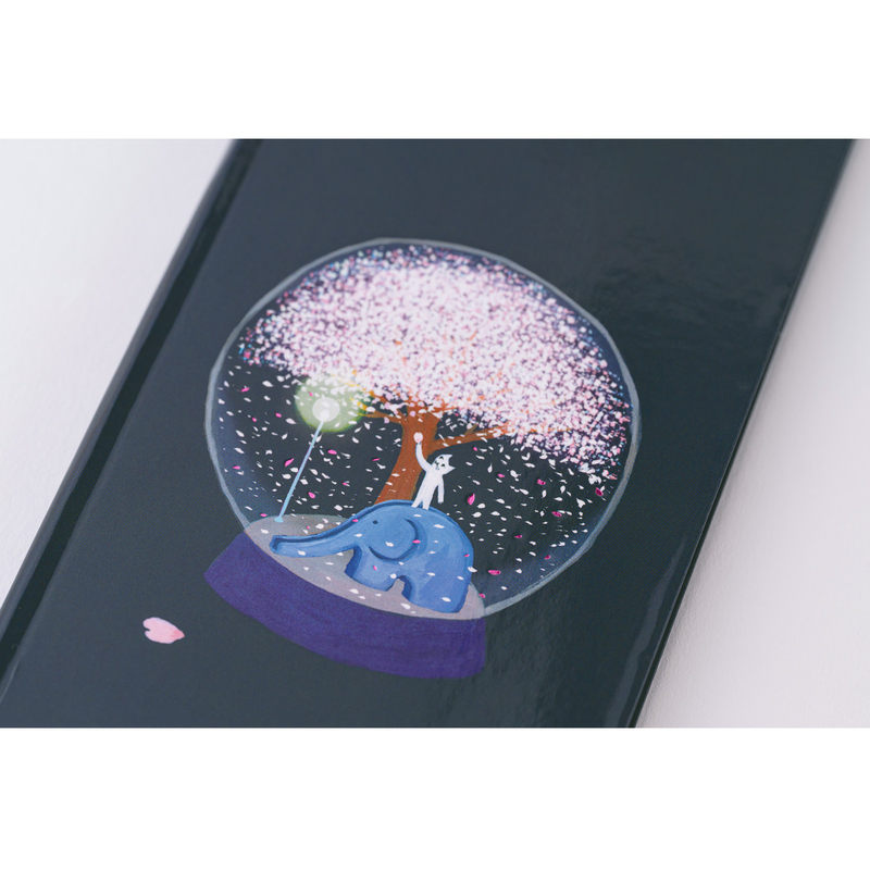 Hobonichi Hobonichi Techo Weeks 2025 Hiroko Kubota: Night Cherry Blossom Snow Globe