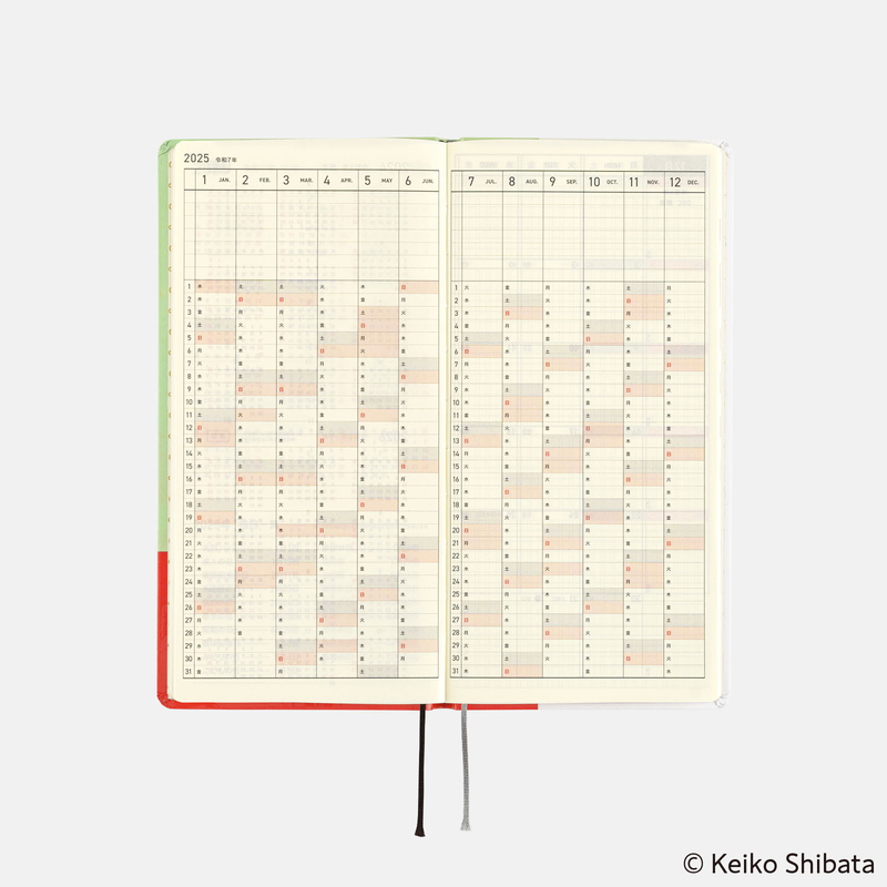 Hobonichi Hobonichi Techo Weeks Keiko Shibata: Thanks for your hard work, Aoki-san Agenda 2025 Settimanale