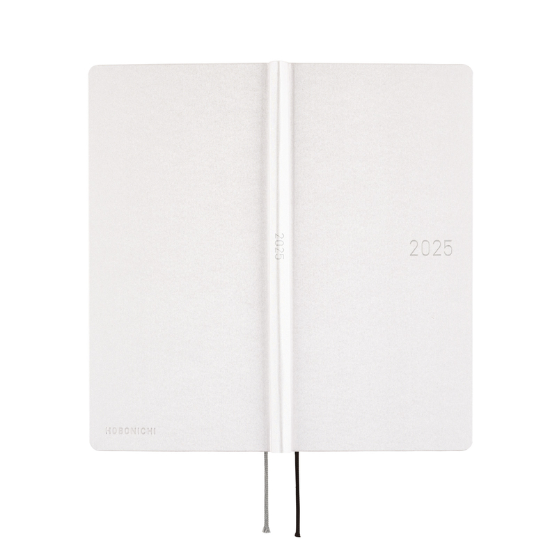 Hobonichi Hobonichi Techo Weeks Paper Series: Platinum White Agenda 2025 Settimanale