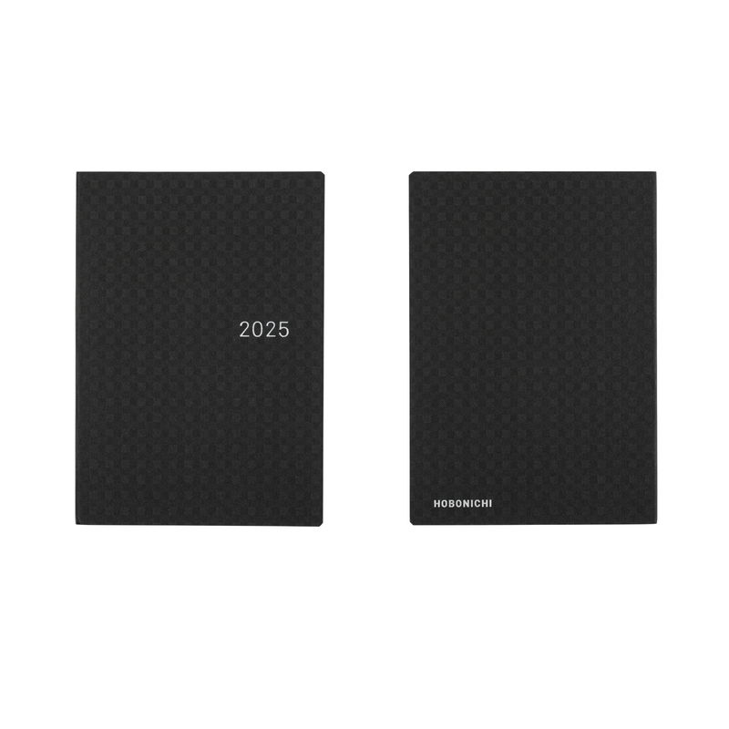 Hobonichi Hobonichi Hon A6 Paper Series: Black Gingham Agenda 2025 Giornaliera