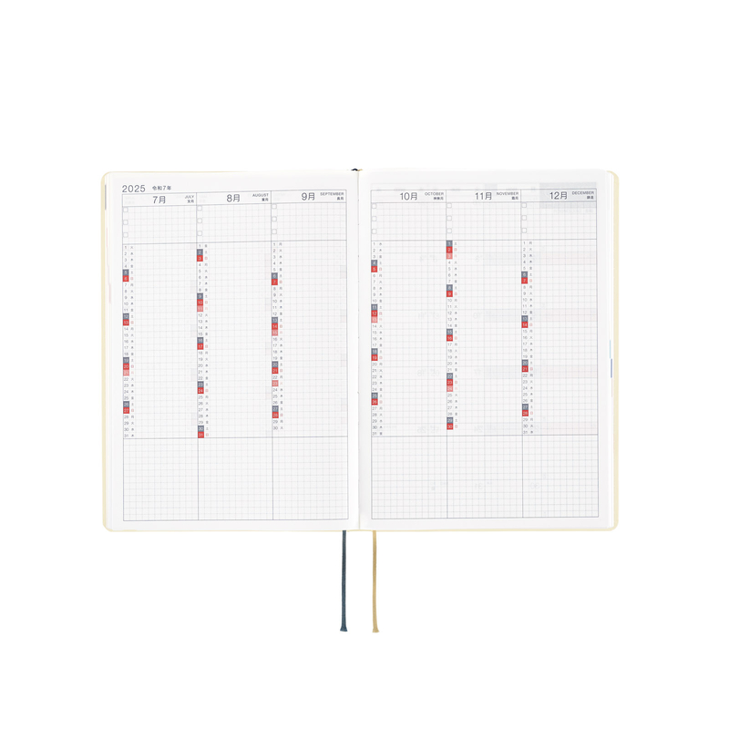 Hobonichi Hobonichi Hon A5 2025 Slash (Ivory)