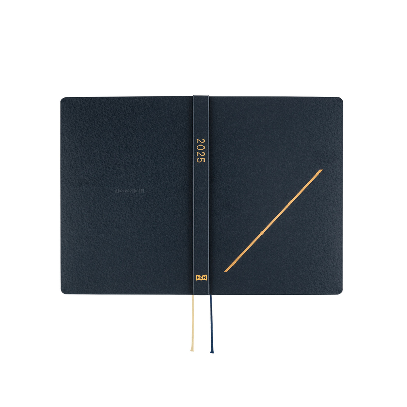 Hobonichi Hobonichi Hon A5 Slash (Navy) Agenda 2025 Giornaliera