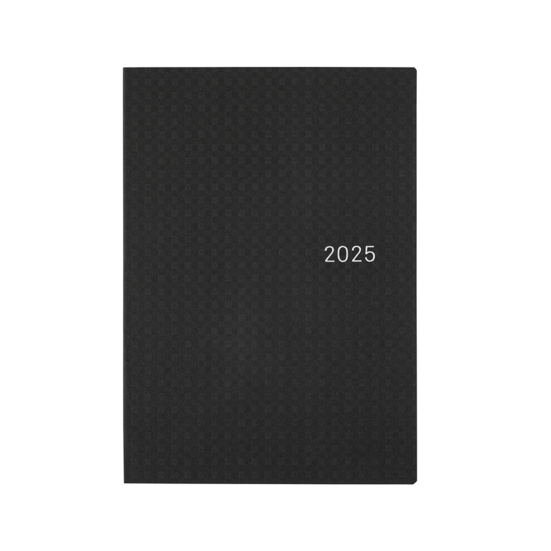 Hobonichi Hobonichi Hon A5 2025 Paper Series: Black Gingham