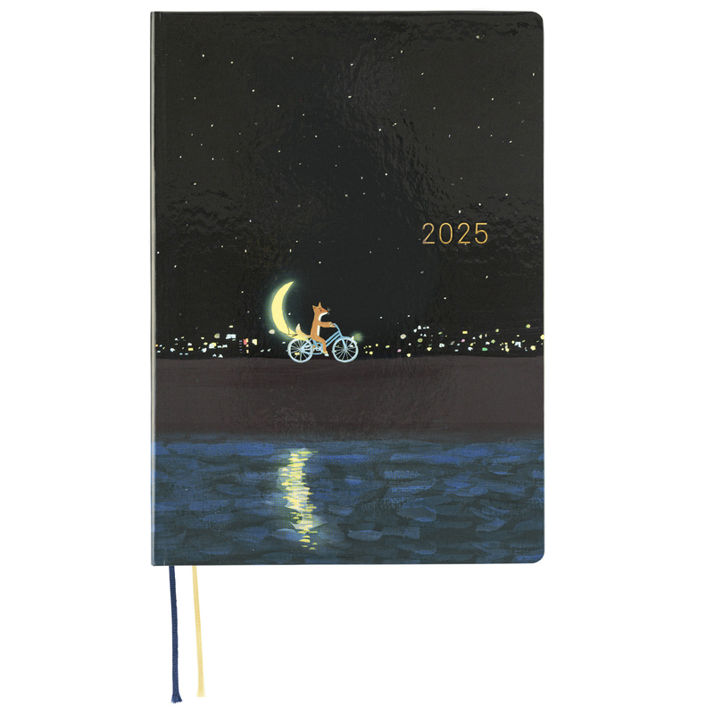 Hobonichi Hobonichi Hon A5 2025 Hiroko Kubota: Crescent Moon Delivery