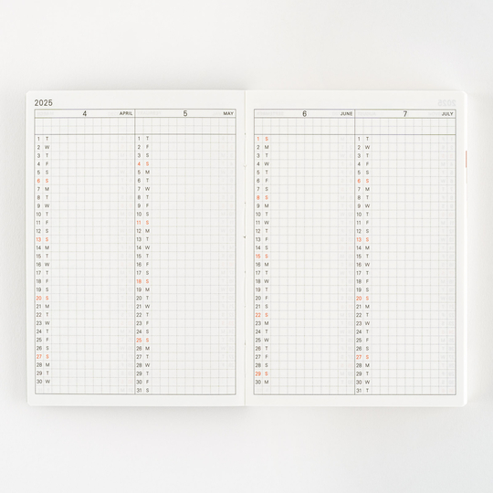 Hobonichi Techo Planner Book 2025 Dennie Carlotta