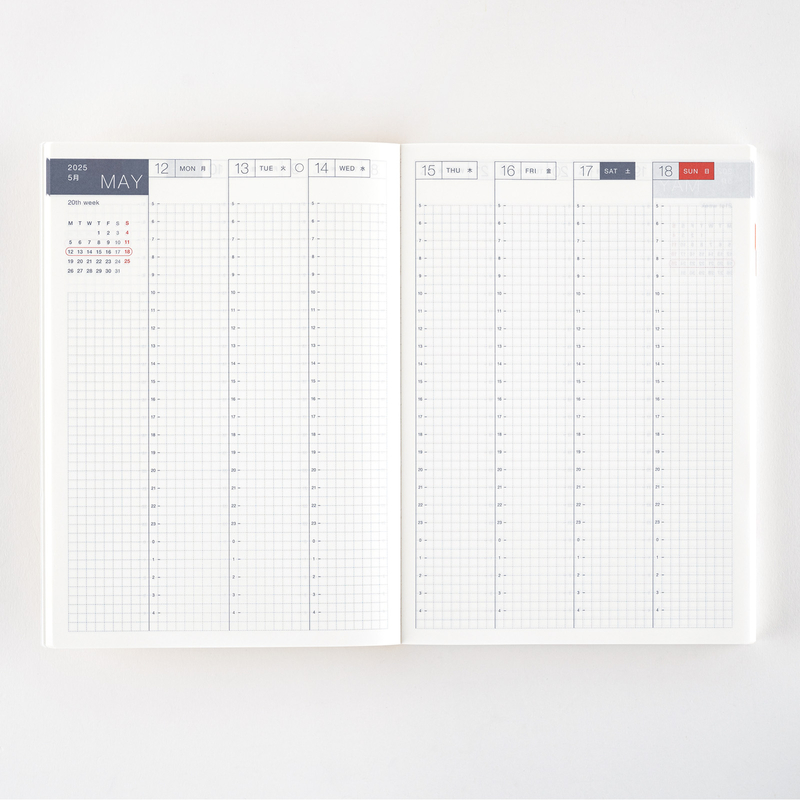 Hobonichi Hobonichi Techo Cousin Book 2025 Agenda A5 Giornaliera