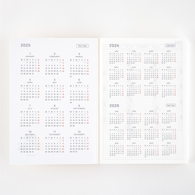 Hobonichi Hobonichi Techo Cousin Book 2025 Agenda A5 Giornaliera